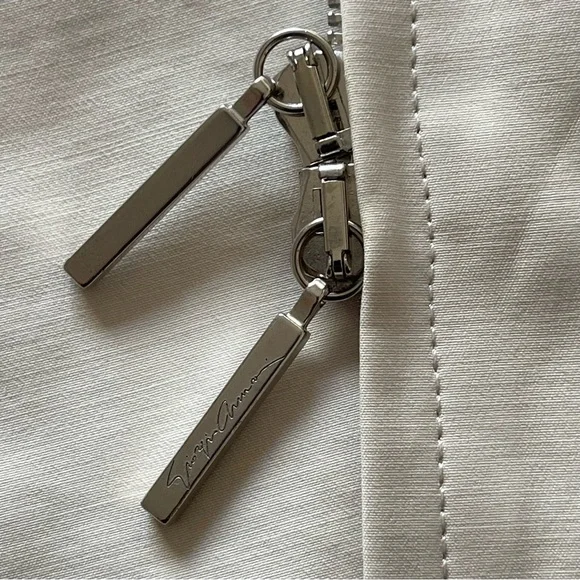 Giorgio Armani Cream Trench Coat - Picture 7 of 16